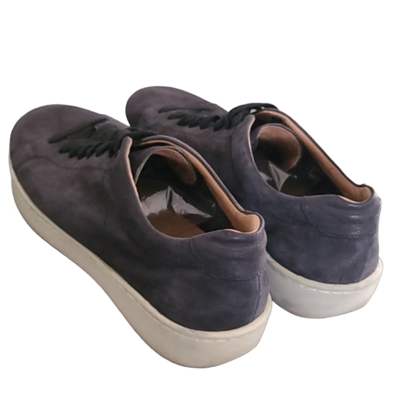 VINCE Slater Graphite Black Suede Leather Minimalist Dress Sneakers 45 11 - Picture 10 of 16